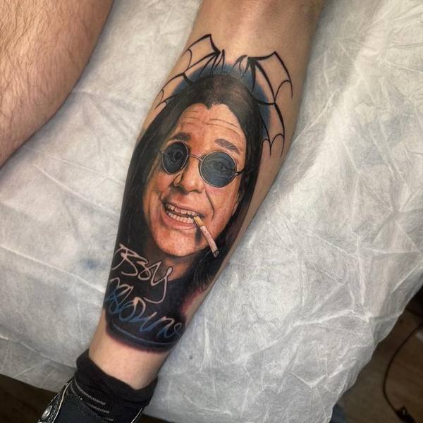 Portrait tattoo by an artist at Love Street Tattoo, Cloverdale