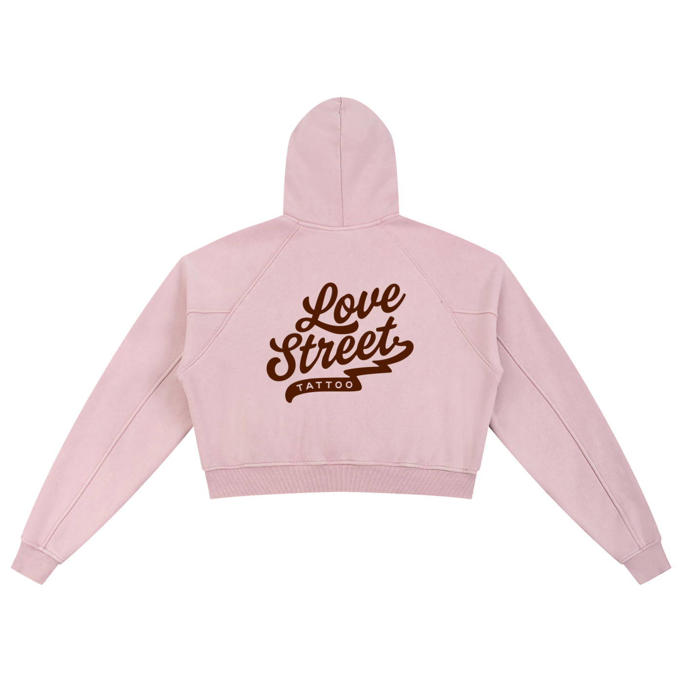 LST Snow Washed Cropped Hoodie