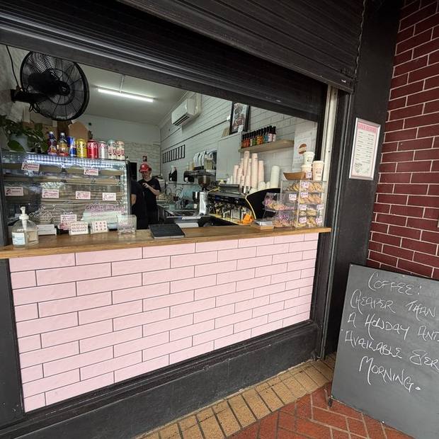 The window seats at Love Street Coffee